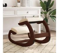 Chaise Assis-genoux Siège Chaise Tabouret Noir Contreplaqué de Bouleau vidaXL
