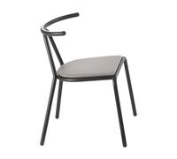 Chaise assise Platinum Flukso Toro frame black