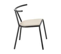 Chaise assise Platinum Flukso Toro frame black