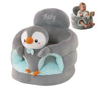Chaise assise pour bébé avec support dorsal ergonomique Siège de sol doux pour bébé Design pingouin Chaise assise pour pour apprendre les bébés et les tout-petits assis à l'intérieur
