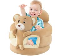 Chaise assise pour bébé, chaise assise pour bébé ours brun de dessin animé mignon, fournitures pour légères et portables pour chambre à coucher, salon, crèche, voiture, appartement.