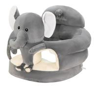 Chaise assise pour bébé en forme d'éléphant gris, mignon dessin animé, canapé en peluche pour chambre à coucher, salon, crèche