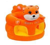 Chaise assise pour bébé, siège au sol Orange Tiger Sit Me Up pour bébé - chaise assise en peluche avec base anti-basculement, soutien pour les nourrissons de 3 à 12 mois