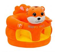 Chaise assise pour bébé, siège au sol Orange Tiger Sit Me Up pour bébé - chaise assise en peluche avec base anti-basculement, soutien pour les nourrissons de 3 à 12 mois