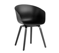 HAY Chaise avec accoudoirs AAC 22 2.0 chêne laqué noir noir structure en chêne laqué à base d'eau noir