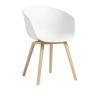 Chaise avec accoudoirs AAC 22 2.0 chêne laqué water-based lacquered oak base