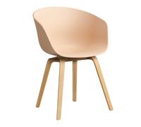 Chaise avec accoudoirs AAC 22 2.0 chêne laqué water-based lacquered oak base