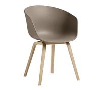 Chaise avec accoudoirs AAC 22 2.0 chêne laqué water-based lacquered oak base