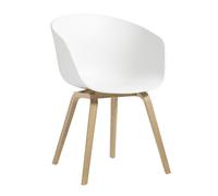 Chaise avec accoudoirs AAC 22 chêne savonné soaped oak base