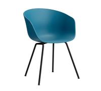 Chaise avec accoudoirs About a Chair AAC 26 2.0 structure noire black powder-coated steel base