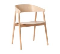 Chaise avec accoudoirs AC2 hêtre WxHxD 58x74x53cm
