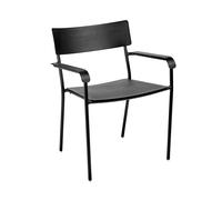 Serax August Chaise de Jardin avec Accoudoir L Noir