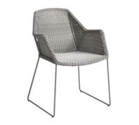 Chaise avec accoudoirs Breeze structure luge powder-coated steel base