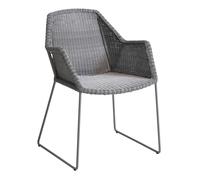 Chaise avec accoudoirs Breeze structure luge powder-coated steel base