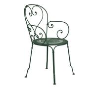 Fermob Chaise avec accoudoirs de jardin 1900 vert cèdre LxHxP 53x90x45cm