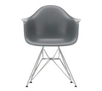 Chaise avec accoudoirs Eames DAR RE chromé Eiffel Tower frame chromed/ felt gliders black