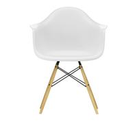 Chaise avec accoudoirs Eames DAW RE érable doré golden maple base/ black steel/ felt gliders black