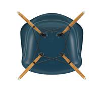 Chaise avec accoudoirs Eames DAW RE érable doré golden maple base/ black steel/ felt gliders black