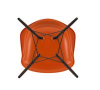 Chaise avec accoudoirs Eames DAW RE érable foncé dark maple base/ black steel/ felt gliders black