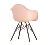 Chaise avec accoudoirs Eames DAW RE érable foncé dark maple base/ black steel/ felt gliders black