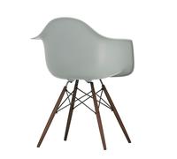 Chaise avec accoudoirs Eames DAW RE érable foncé dark maple base/ black steel/ felt gliders black