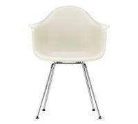 Chaise avec accoudoirs Eames DAX RE chromé chromed steel tube base/ felt gliders black