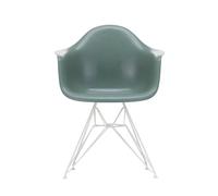 Chaise avec accoudoirs Eames Fiberglass DAR blanc white powder-coated eiffel tower base