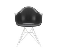 Chaise avec accoudoirs Eames Fiberglass DAR blanc white powder-coated eiffel tower base