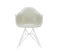 Chaise avec accoudoirs Eames Fiberglass DAR blanc white powder-coated eiffel tower base