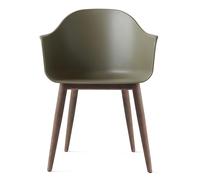 Chaise avec accoudoirs Harbour chêne foncé WxHxD 59x81x57cm