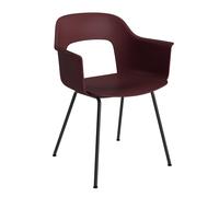Chaise avec accoudoirs Layout 211 black powder-coated steel frame