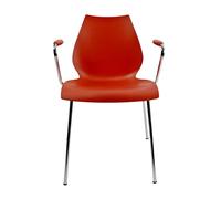 Kartell Chaise avec accoudoirs Maui rouge pourpre lxHxP 58x77x52cm