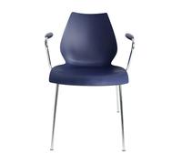 Kartell Chaise Maui avec accoudoirs, Designer Vico Magistretti, 77x58x52 cm