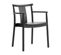 Audo Merkur Chaise de Salle à Manger avec Accoudoirs Chêne Noir