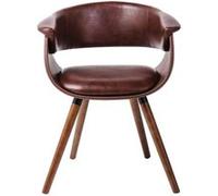 Chaise avec accoudoirs Monaco nougat Kare Design Marron G