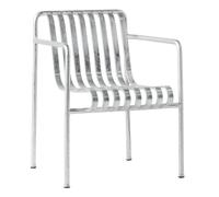 Chaise de Salle à Manger HAY Palissade avec Accoudoirs en Acier Galvanisé à Chaud