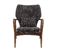 Chaise avec accoudoirs Peggy ash base