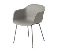 Chaise avec accoudoirs recyclé Fiber cadre tubulaire WxHxD 54,5x77x56cm