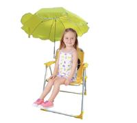 Chaise avec parasol pour - Chaise pliante de jardin et camping avec protection solaire | Base stable résistante pour voyage, jardin, piscine, pique-nique en plein air