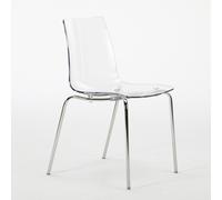 Chaise avec pieds en acier empilable pour bar et cuisine Lollipop Grand Soleil