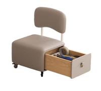 Chaise avec rangement à poulie et dossier adaptée au salon Placard(Grigio)