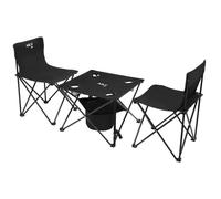 Chaise avec table NILS Camp NC3304 Noir 50x50x80 cm