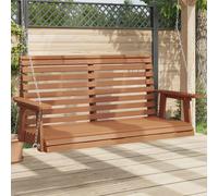vidaXL Chaise balançoire de jardin chaînes en métal bois massif sapin
