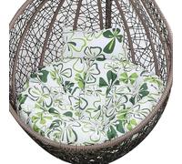 Chaise balançoire d'extérieur en rotin avec coussins - Hamac suspendu en osier pour jardin et intérieur - Chaise suspendue confortable