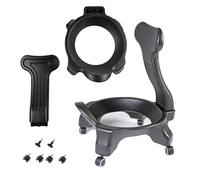 Chaise Ballon Base de Chaise Boule de Yoga Uniquement Sans Balle, Cadre de Chaise de Boule D'équilibre de Stabilité pour Le Bureau à La Maison, Support à Billes avec Roulettes et Support Dorsal