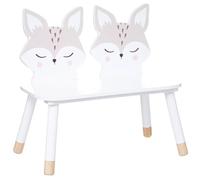 Chaise Banc pour Enfant Renard en Bois H 52.5 cm - Atmosphera
