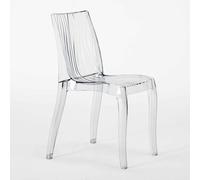 Chaise bar salle à manger polycarbonate transparent empilable Dune Grand Soleil