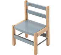 Chaise basse en bois Louise hybride bleu gris