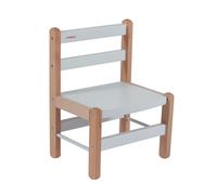 Chaise Basse Enfant Louise, Bicolore Blanc et Naturel