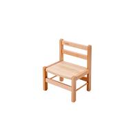 Chaise basse en bois massif Louise vernis naturel